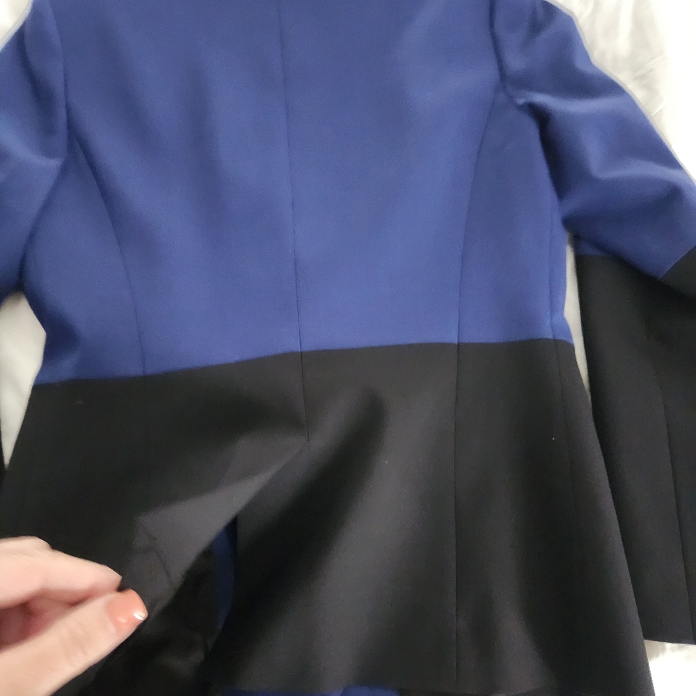 Theory Gabe Jacket Blazer Color Block Size 6 Wool… - image 8